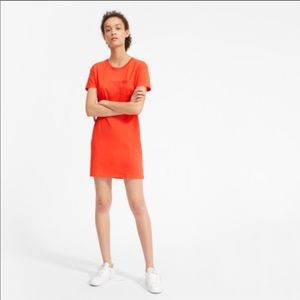 Everlane Cotton Box-cut Tee Dress (Poppy)